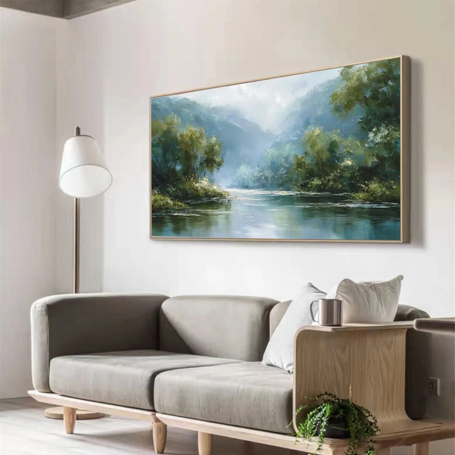 Ocean & Sky Abstract Wall Art #MO089