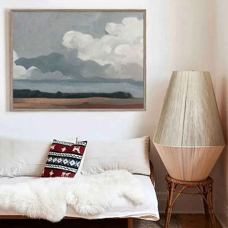 Ocean & Sky Abstract Wall Art #MO070