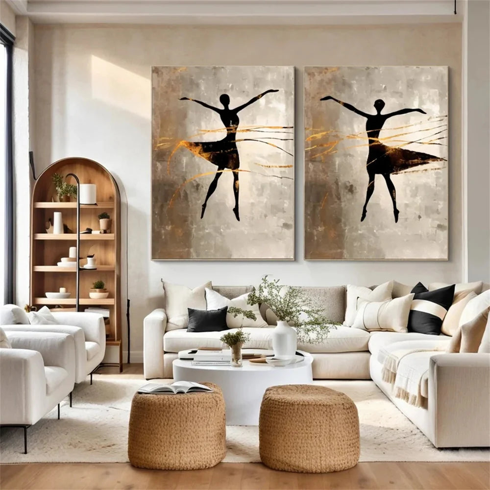 Abstract Portrait Wall Art Set of 2 #PB012