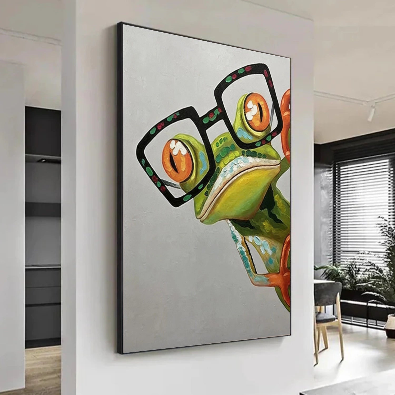 Abstract Frog Animal Wall Art #DL061