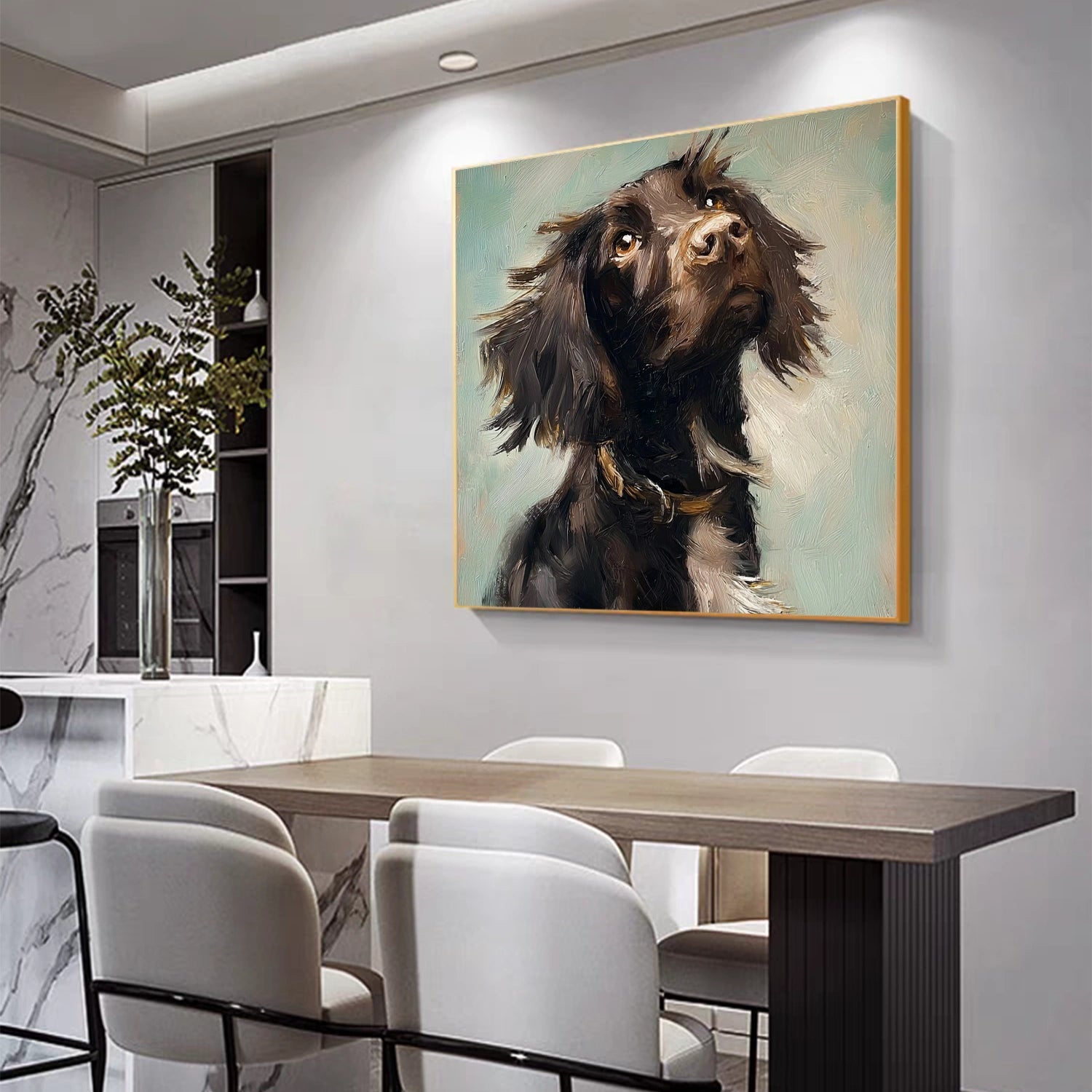 Abstract Dog Animal Wall Art #DL059