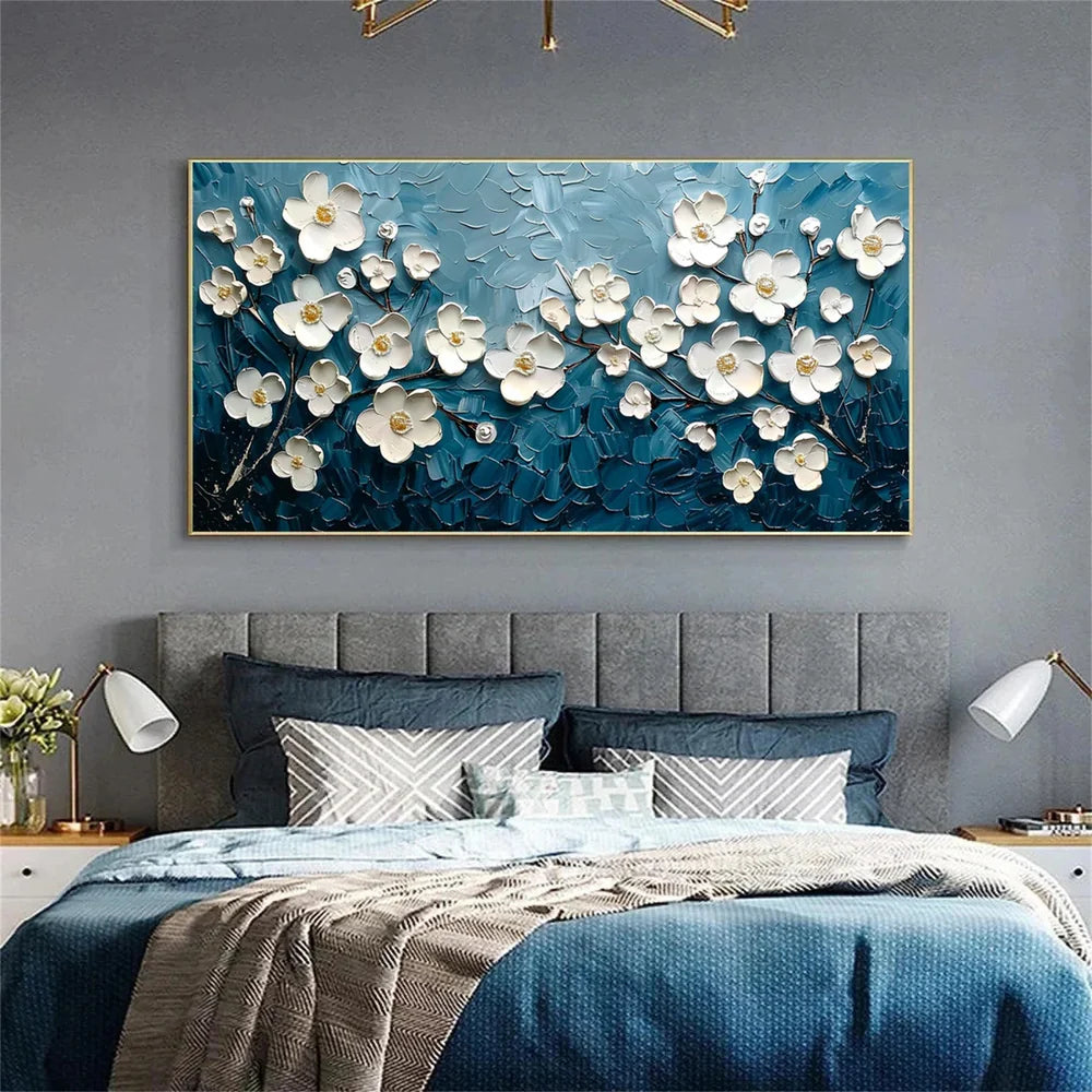 Flower & Tree Textured Abstract Wall Art #SF024