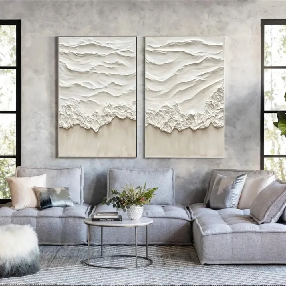 Ocean & Sky Textured Wall Art Set of 2 #MO029