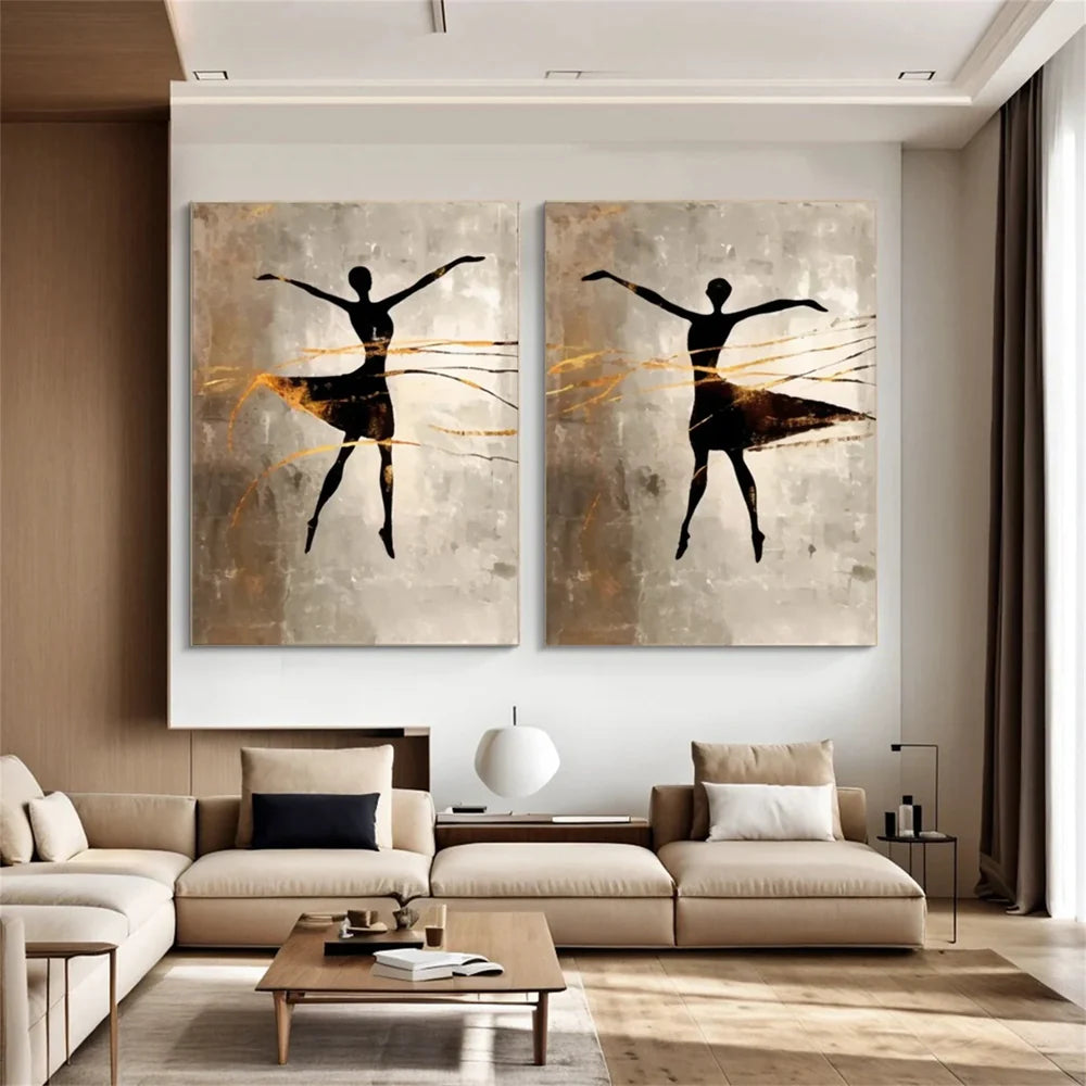 Abstract Portrait Wall Art Set of 2 #PB012