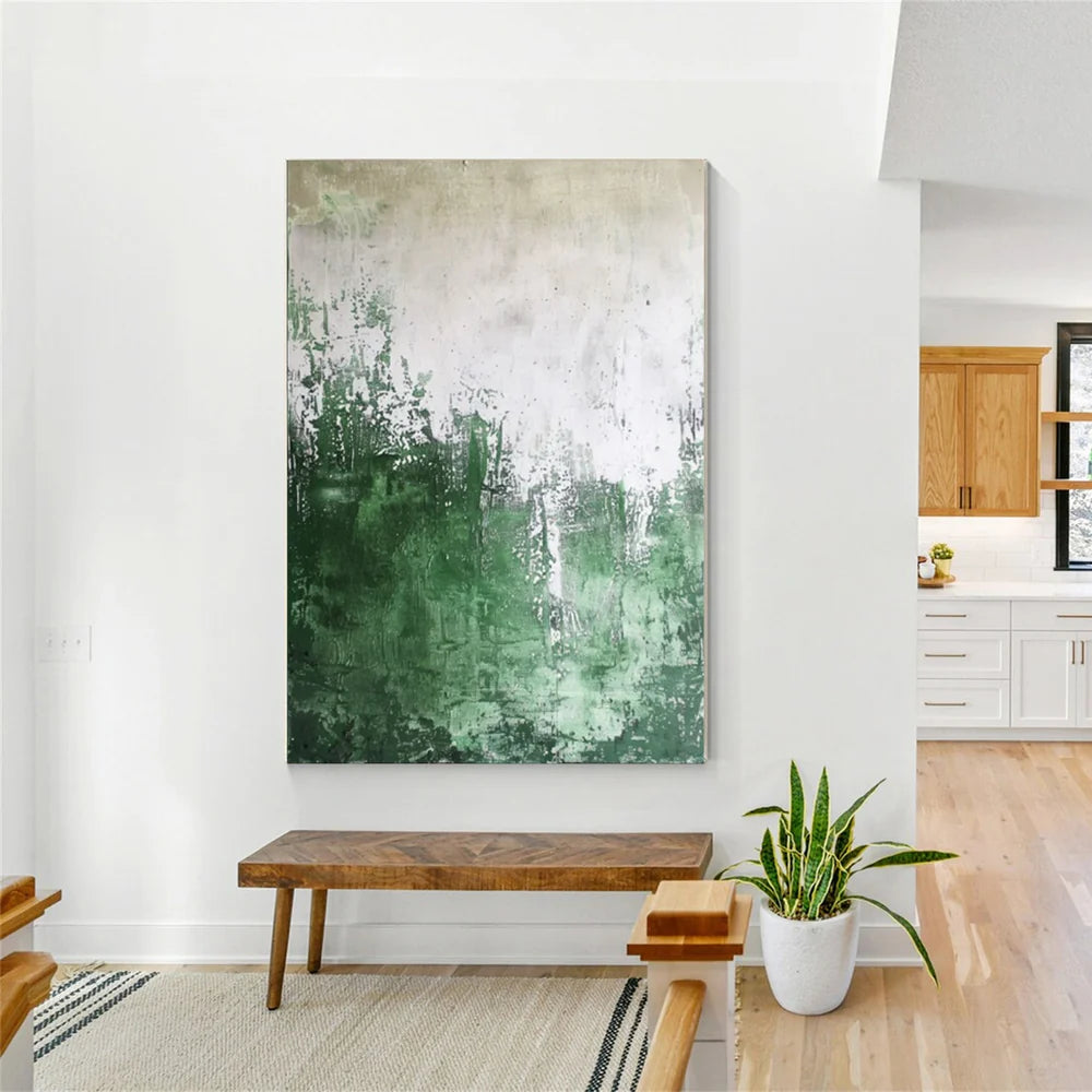 Green Abstract Wall Art #AT101