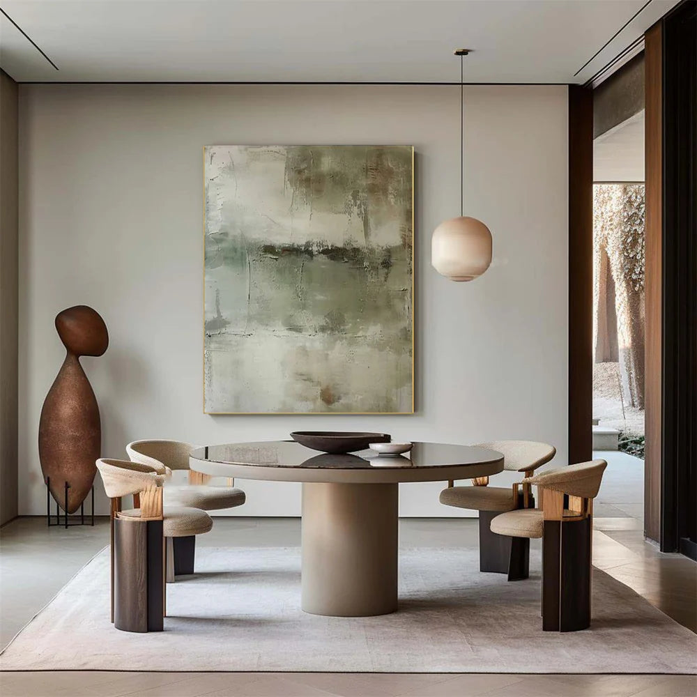 Green Abstract Wall Art #AT073