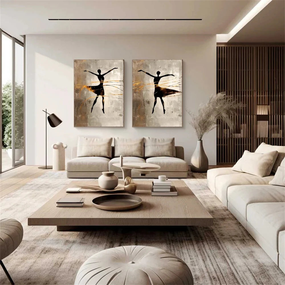 Abstract Portrait Wall Art Set of 2 #PB012