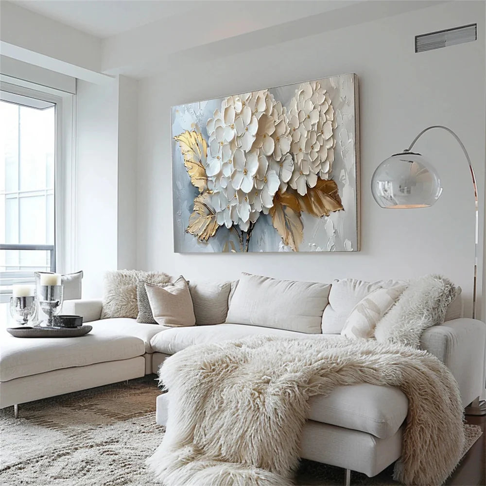 Flower & Tree Textured Abstract Wall Art #SF001