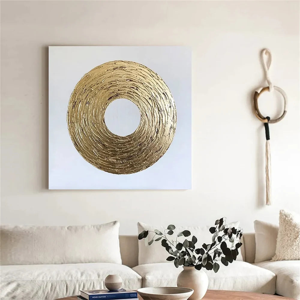 White Minimalist Textured Wall Art #MT124
