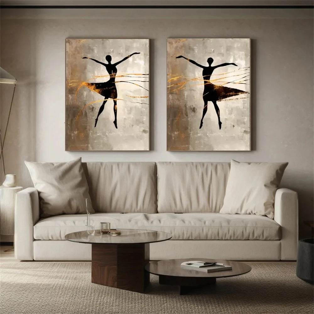 Abstract Portrait Wall Art Set of 2 #PB012