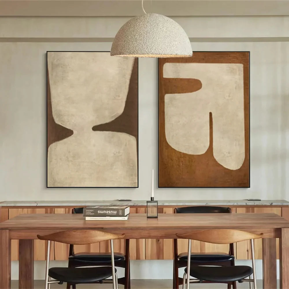 Wabi Sabi Abstract Wall Art Set of 2 #WT011