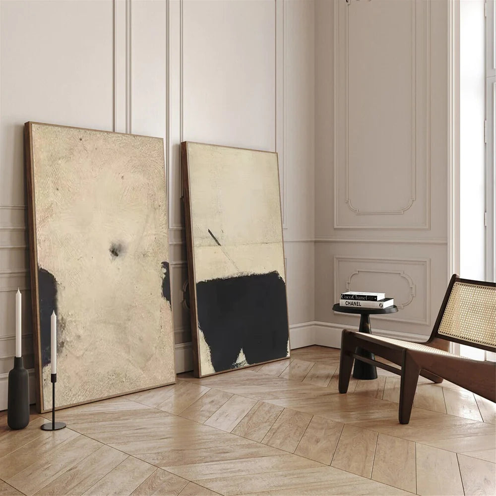 Wabi Sabi Abstract Wall Art Set of 2 #WT053