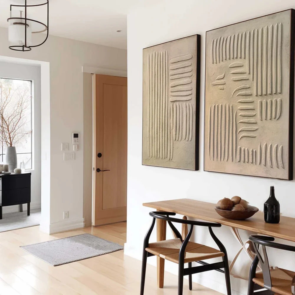 Wabi Sabi Textured Wall Art Set of 2 #WT038