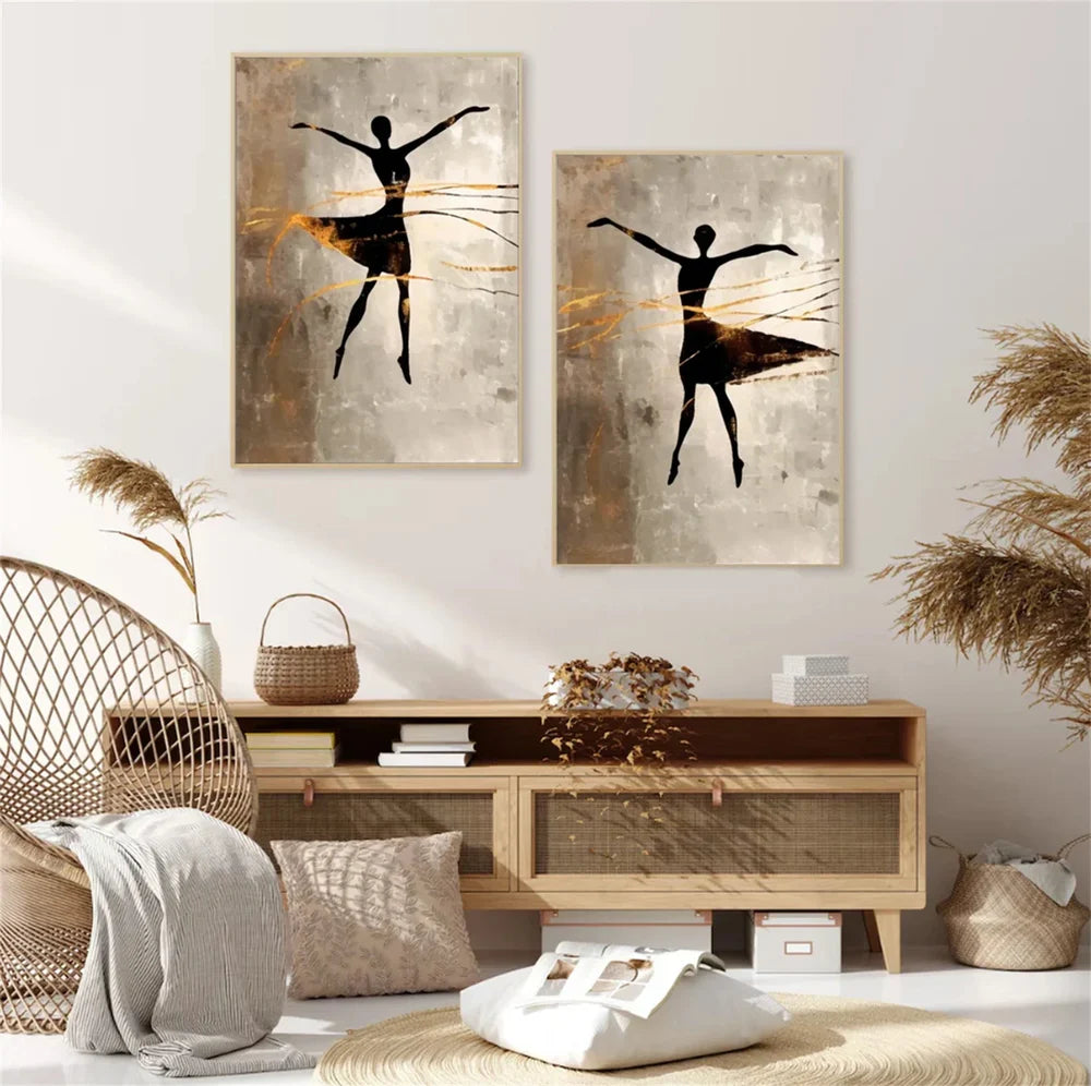 Abstract Portrait Wall Art Set of 2 #PB012