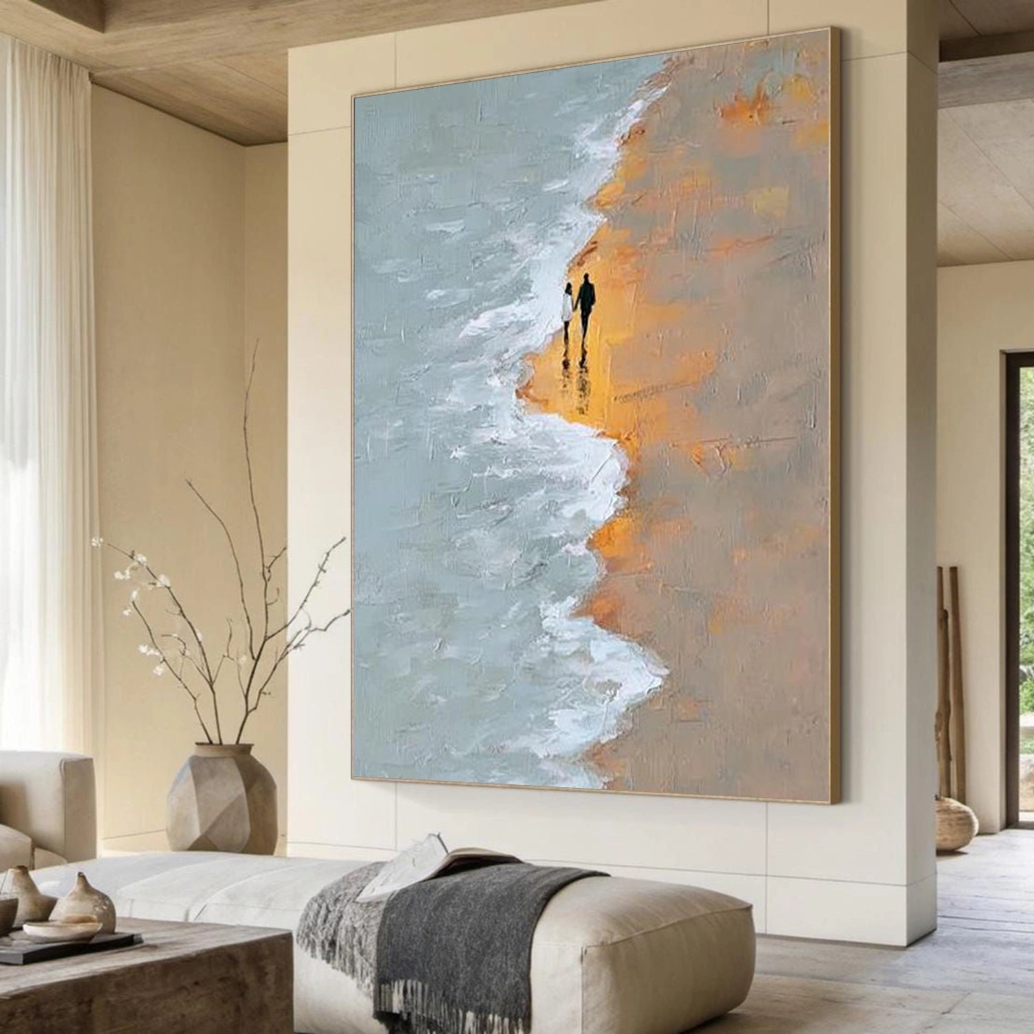 Ocean & Sky Abstract Wall Art #MO101