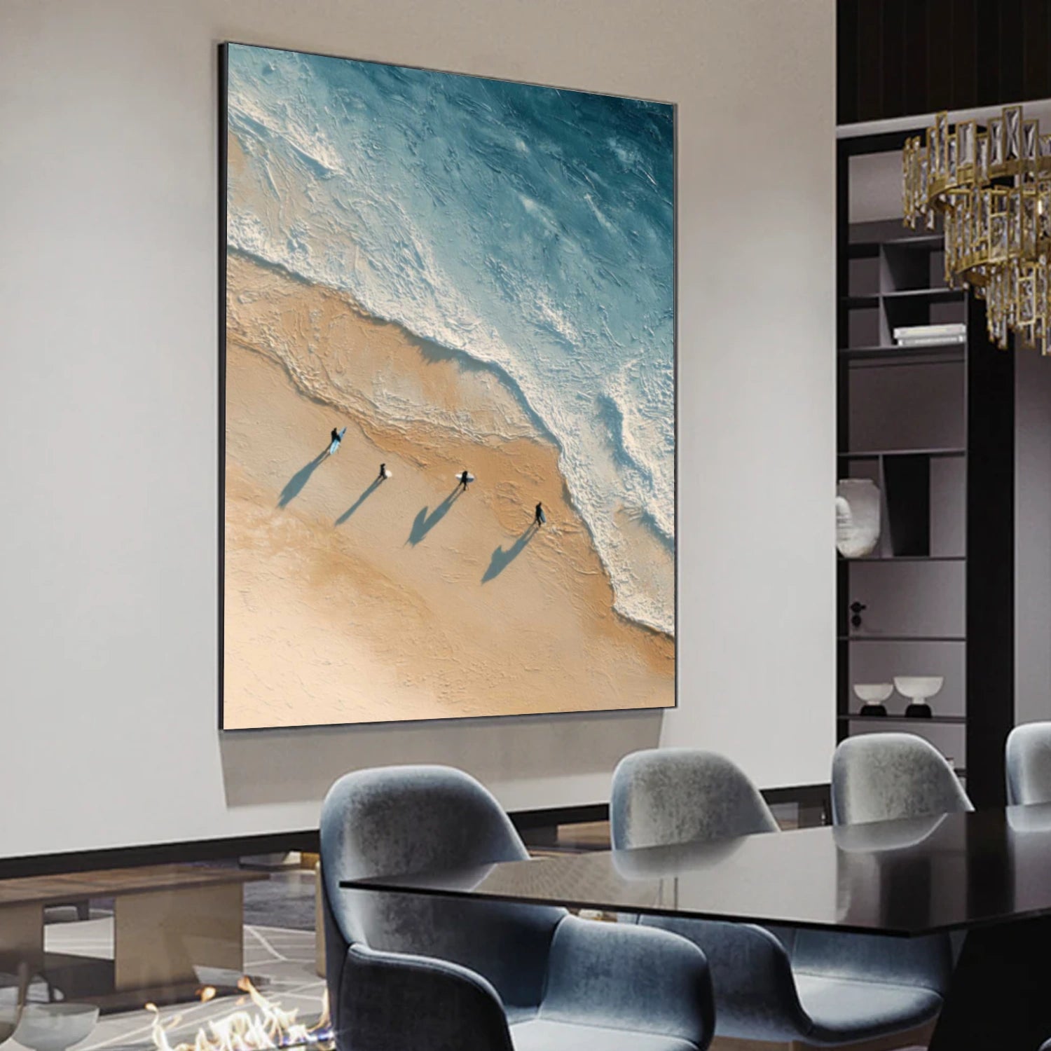 Ocean & Sky Textured Wall Art #MO106