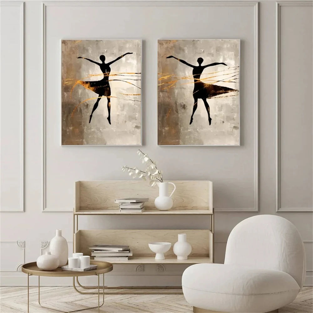 Abstract Portrait Wall Art Set of 2 #PB012