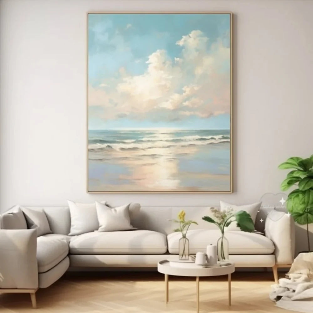 Ocean & Sky Abstract Wall Art #MO061
