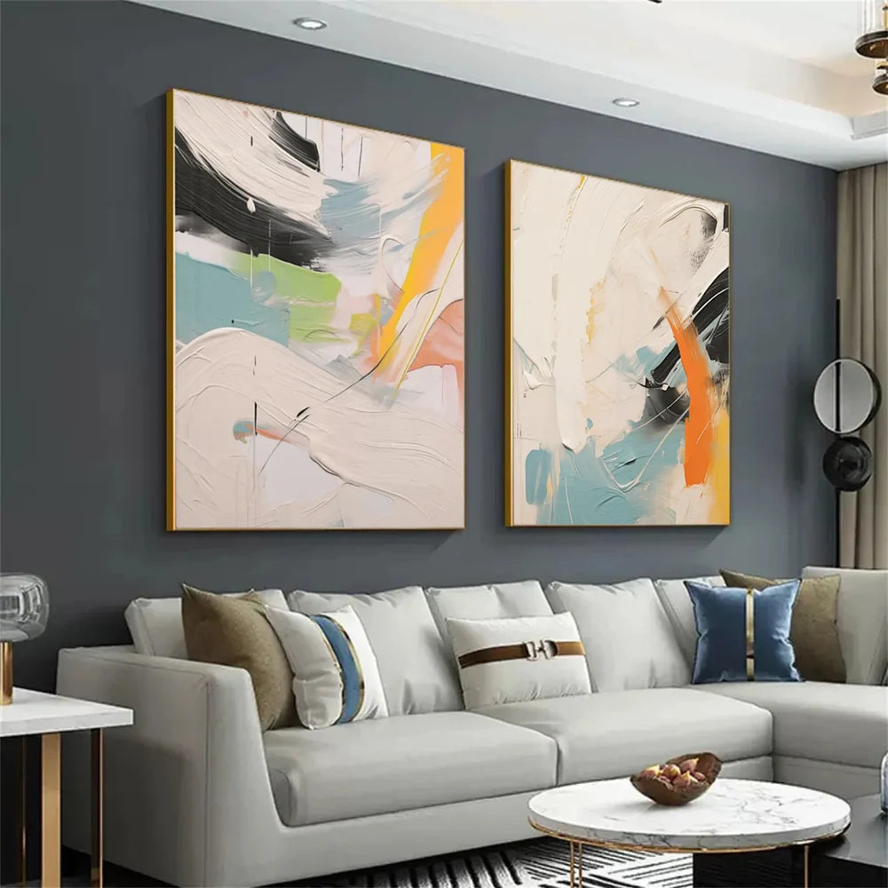 Abstract Wall Art Set of 2 #AT007