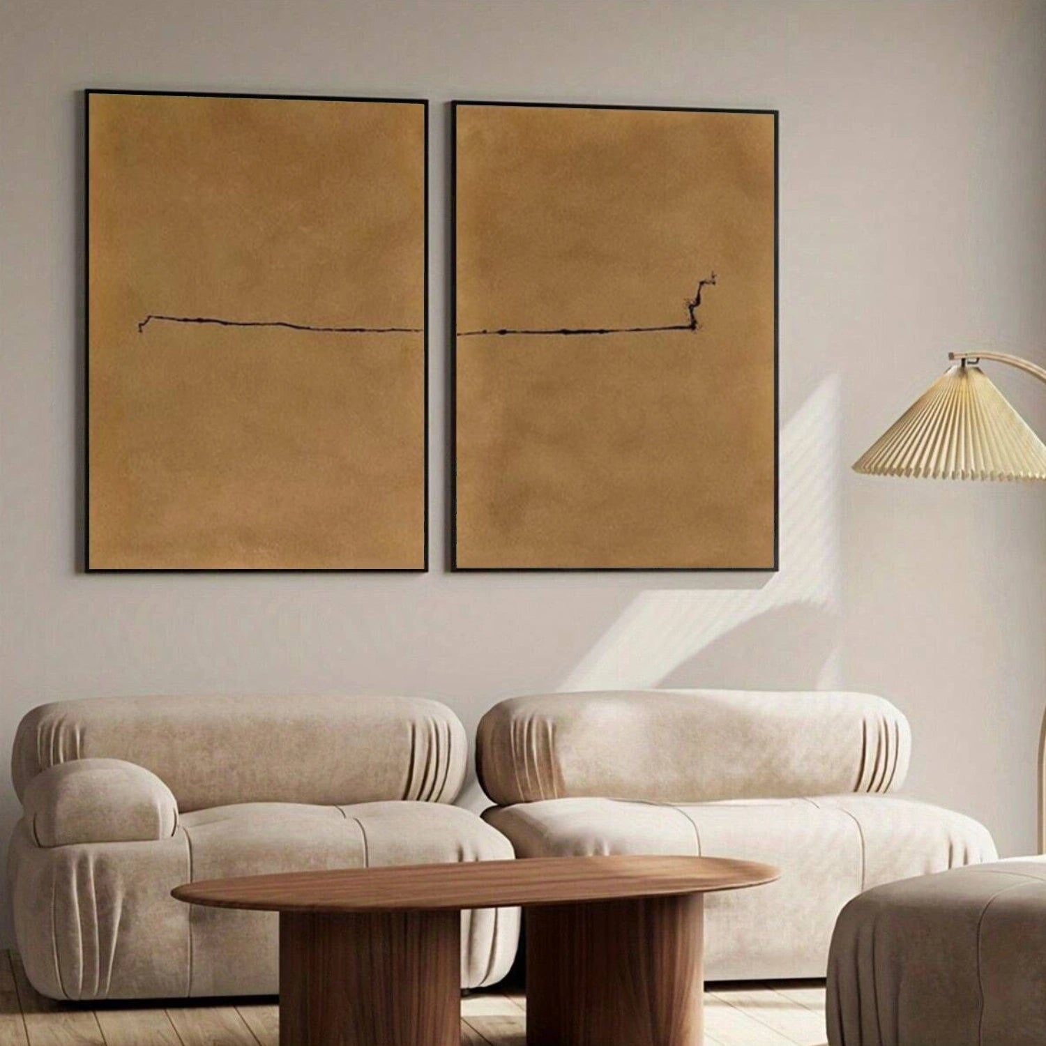 Wabi Sabi Abstract Wall Art Set of 2 #WT075