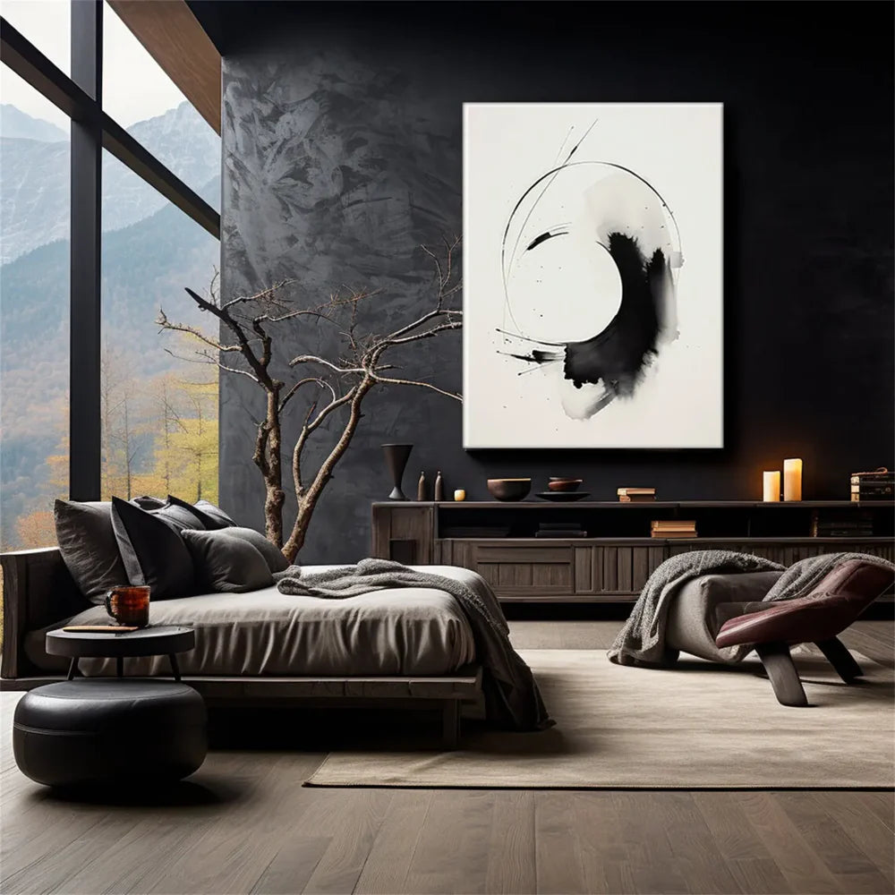 Black and White Minimalist Wall Art #MT113