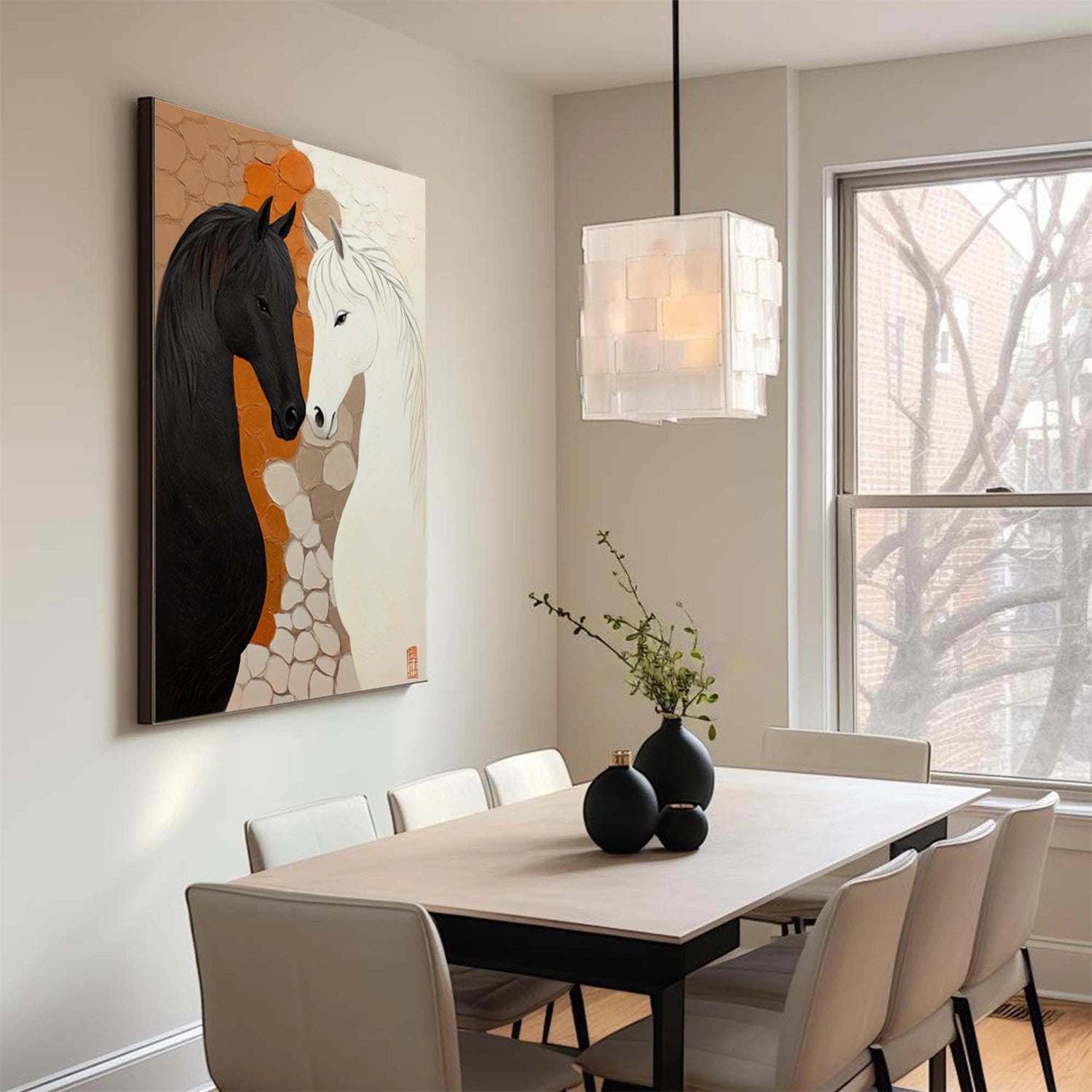 Abstract Horse Animal Wall Art #DL057