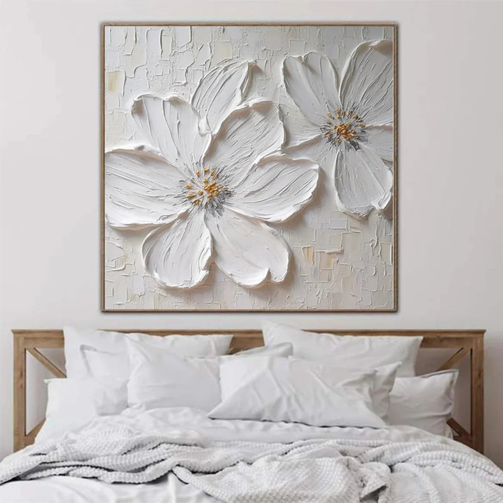 Flower & Tree Textured Abstract Wall Art #SF017