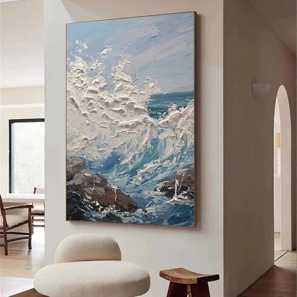 Ocean & Sky Textured Wall Art #MO013