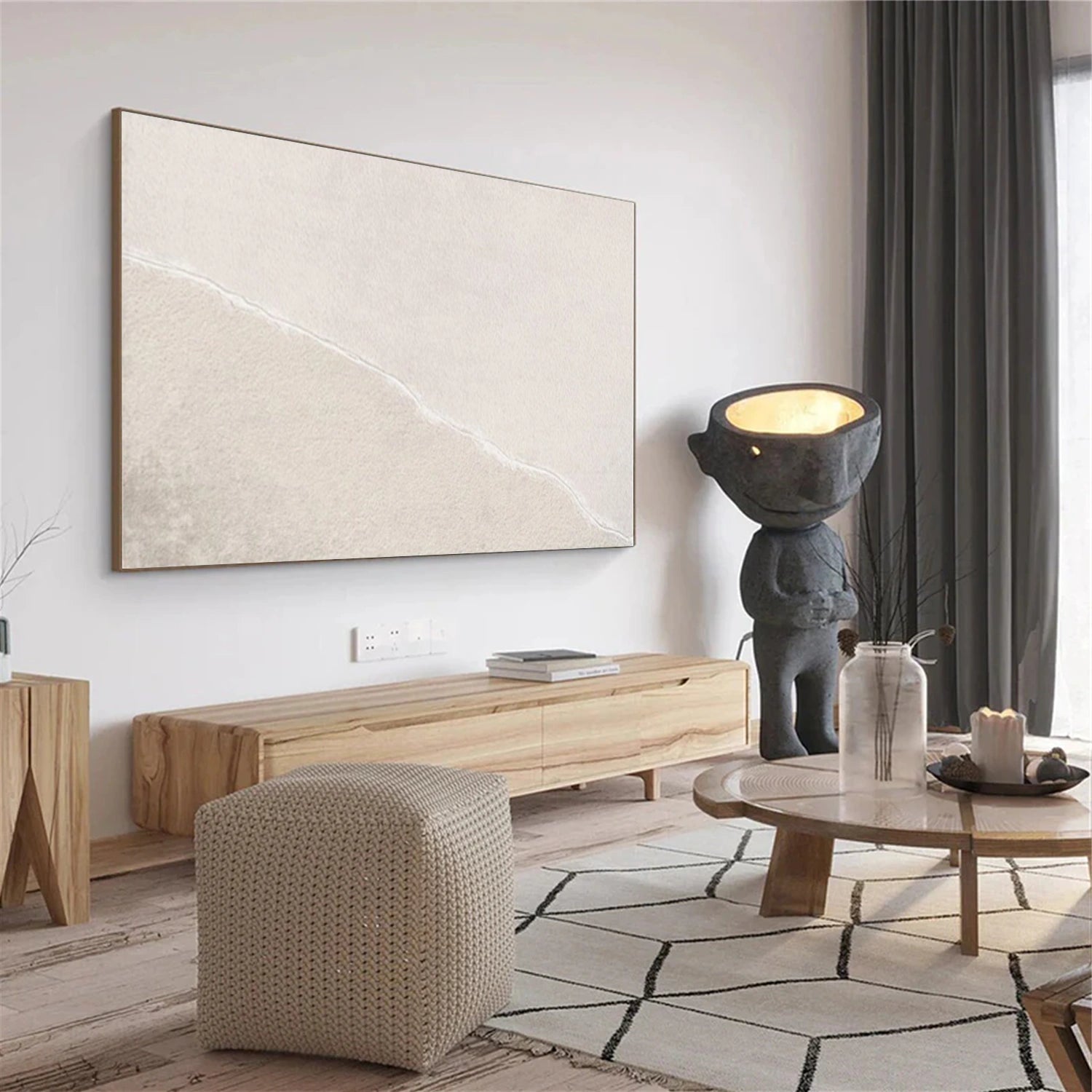 White Minimalist Wall Art #MT152