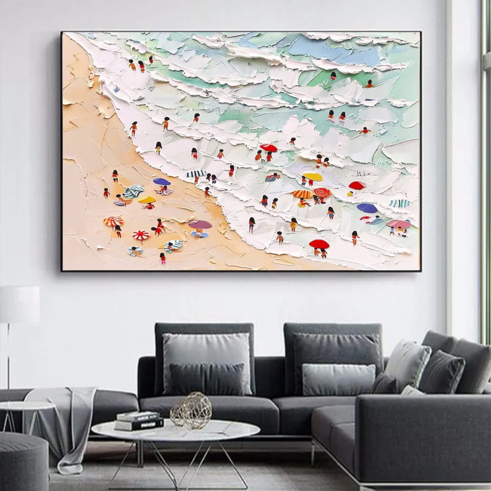 Surfing Sport Art Textured Canvas #PT035
