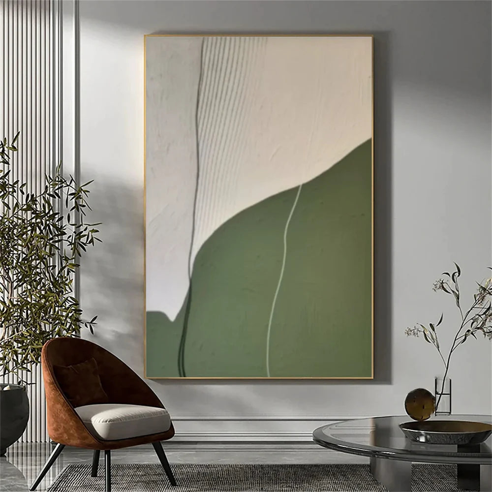 Green Abstract Wall Art #AT099