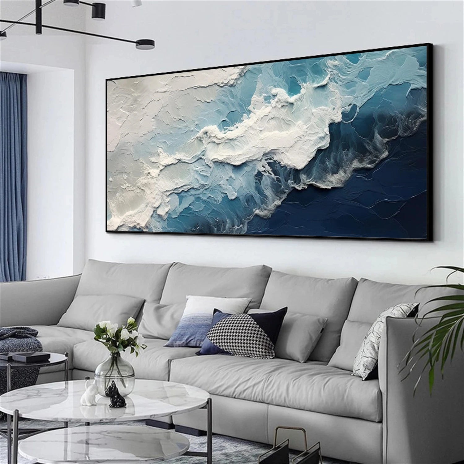 Ocean & Sky Textured Wall Art #MO102