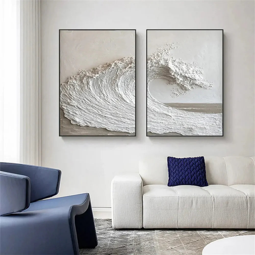 Ocean & Sky Textured Wall Art Set of 2 #MO030