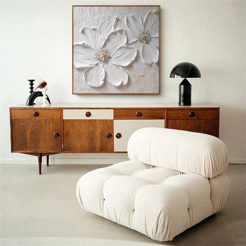 Flower & Tree Textured Abstract Wall Art #SF017