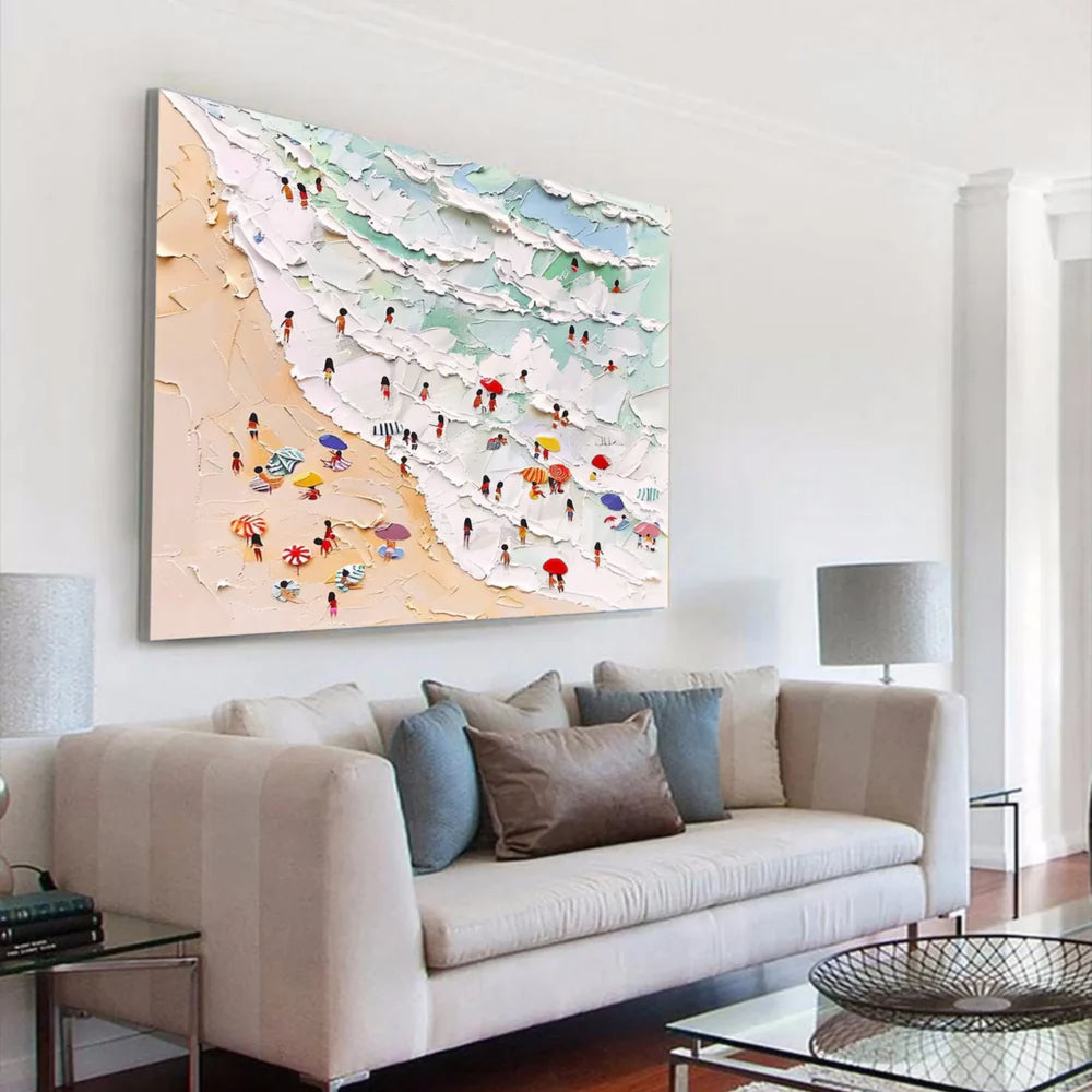 Surfing Sport Art Textured Canvas #PT035