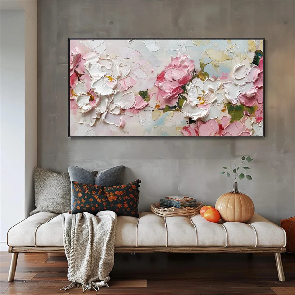 Flower & Tree Textured Abstract Wall Art #SF016