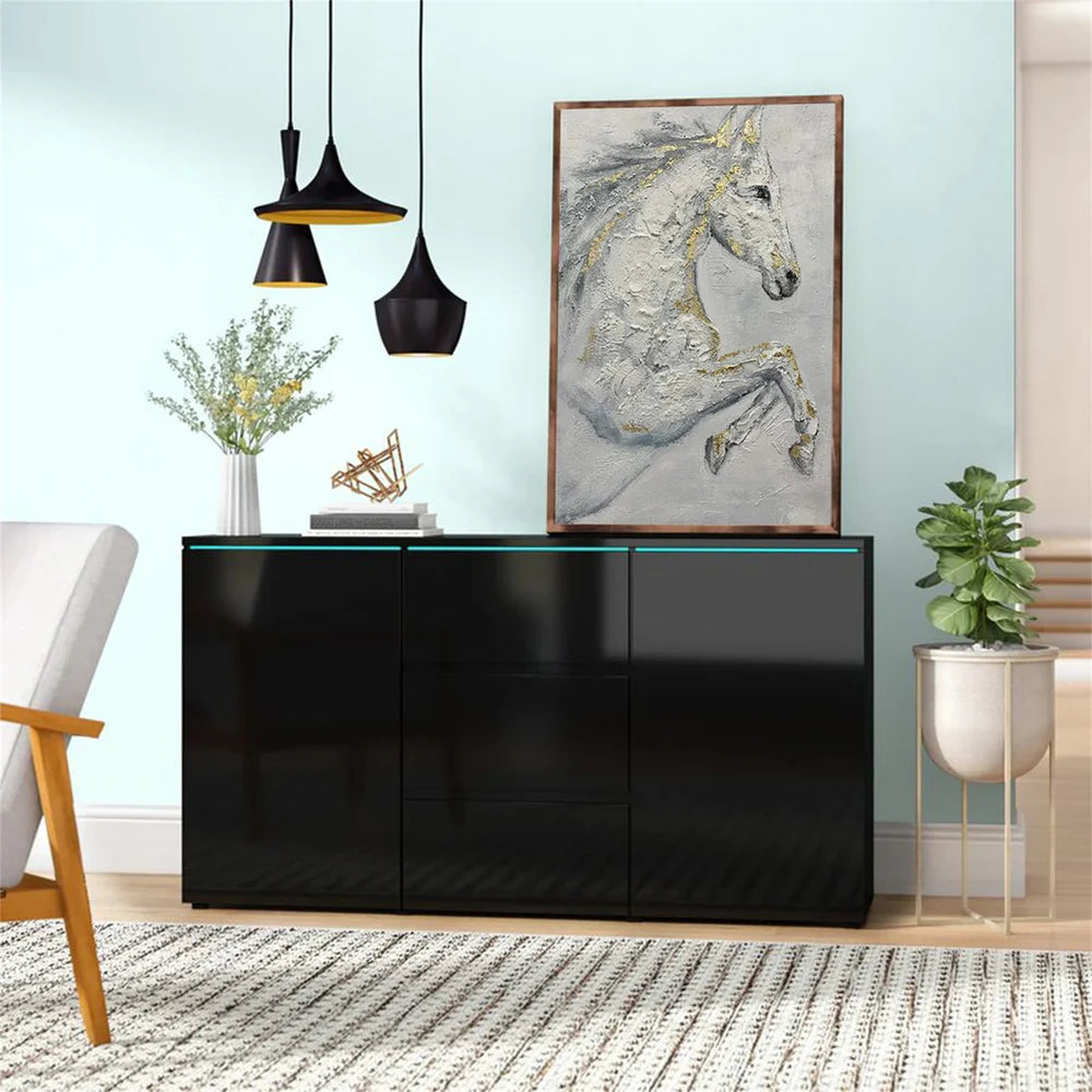 Abstract Horse Animal Textured Wall Art #DL013