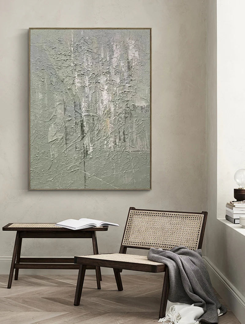 Green Abstract Texture Wall Art #AT065