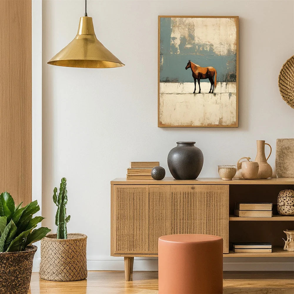 Abstract Horse Animal Wall Art #DL027