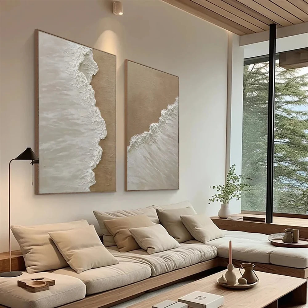 Ocean & Sky Textured Wall Art Set of 2 #MO004