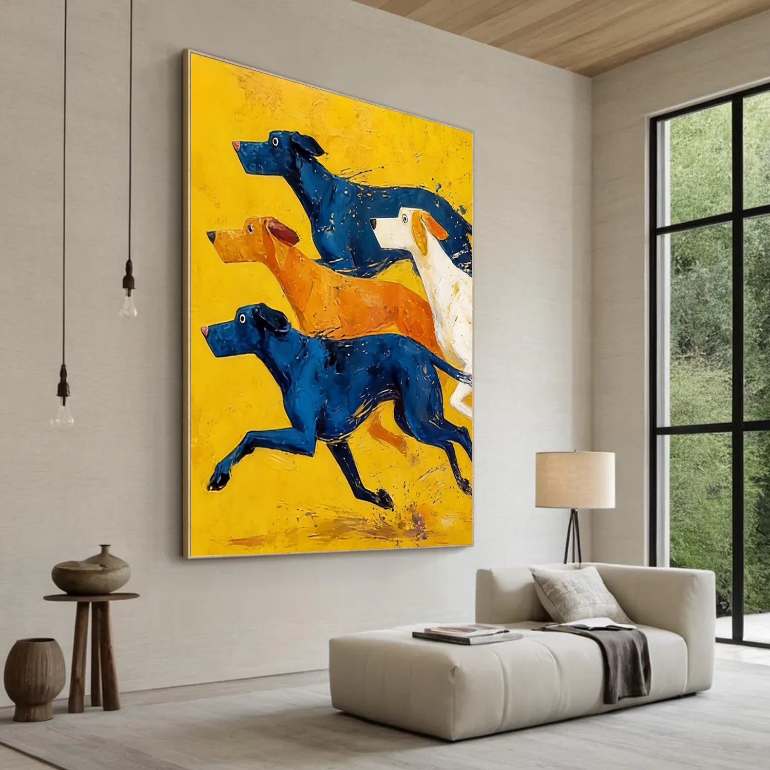 Abstract Dog Animal Wall Art #DL067