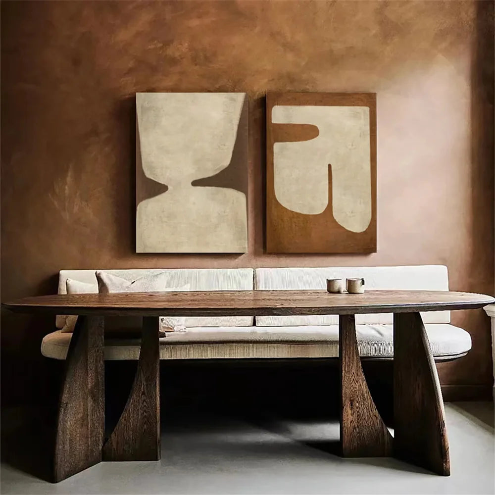 Wabi Sabi Abstract Wall Art Set of 2 #WT011