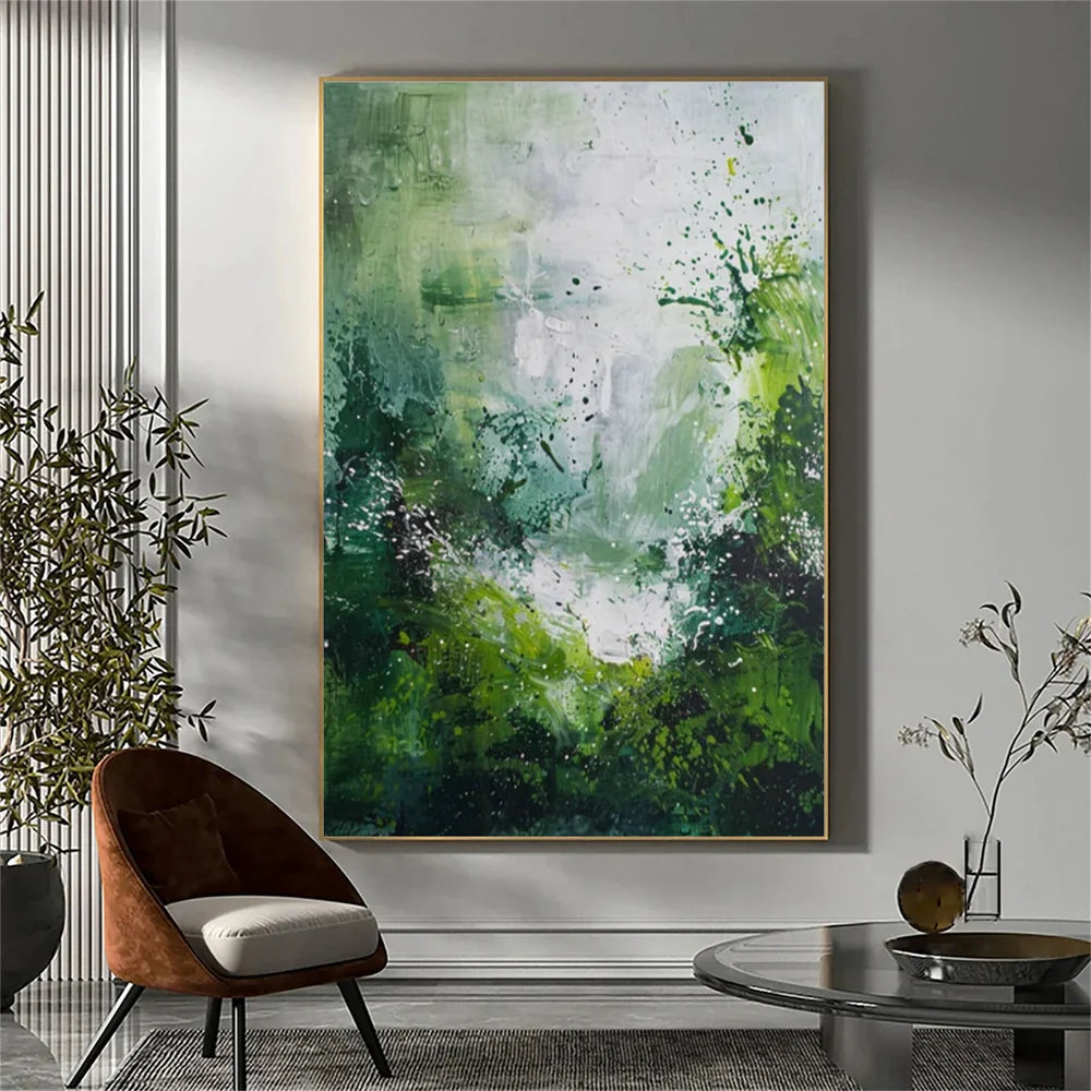 Green Abstract Wall Art #AT125