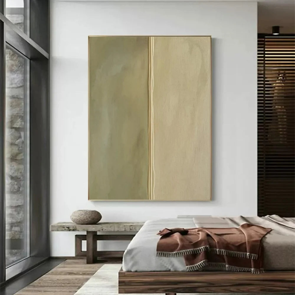 Green Minimalist Textured Wall Art #MT001