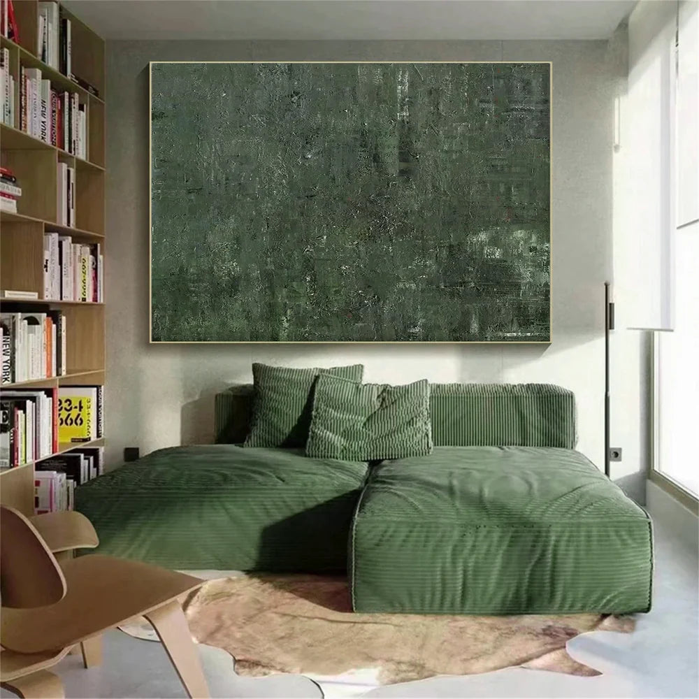 Green Abstract Wall Art #AT068