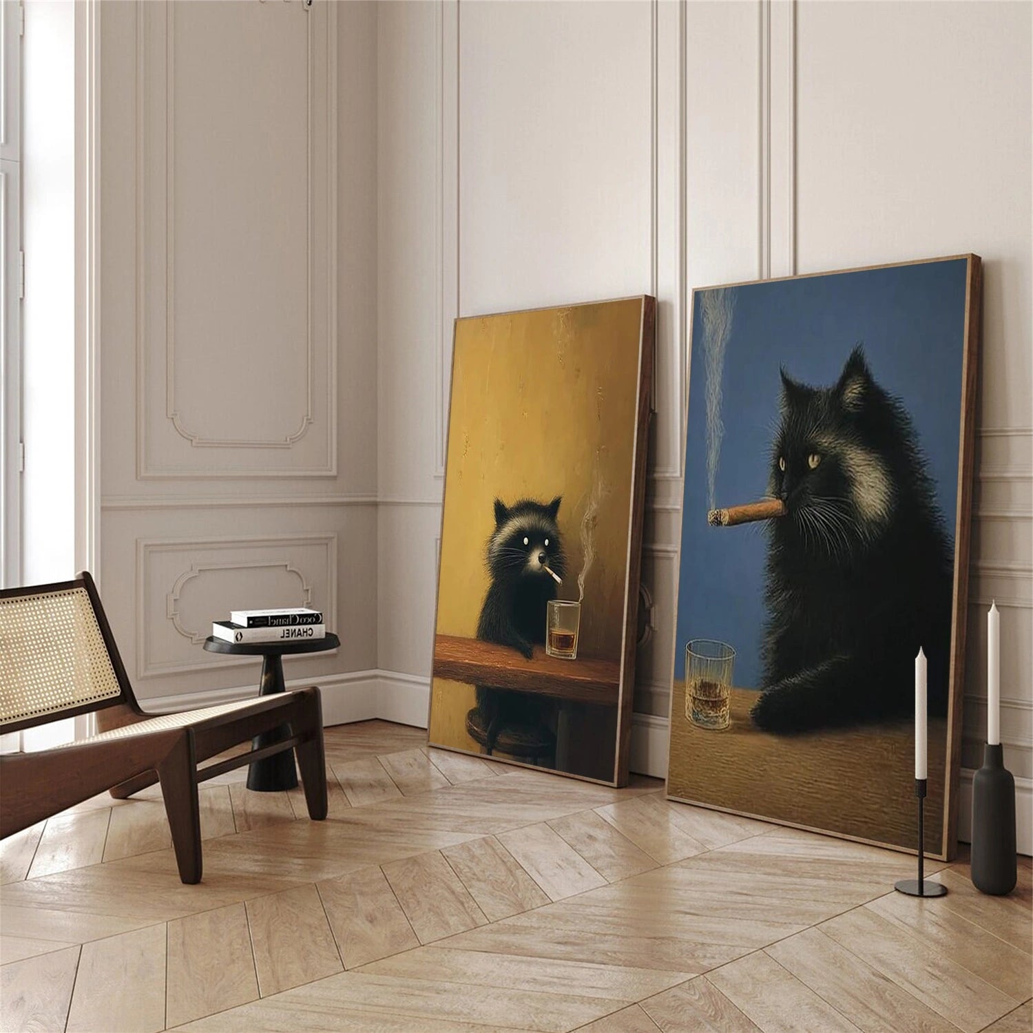 Abstract Animal Wall Art Set of 2 #DL070