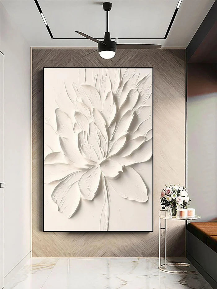 Flower & Tree Textured Abstract Wall Art #SF004