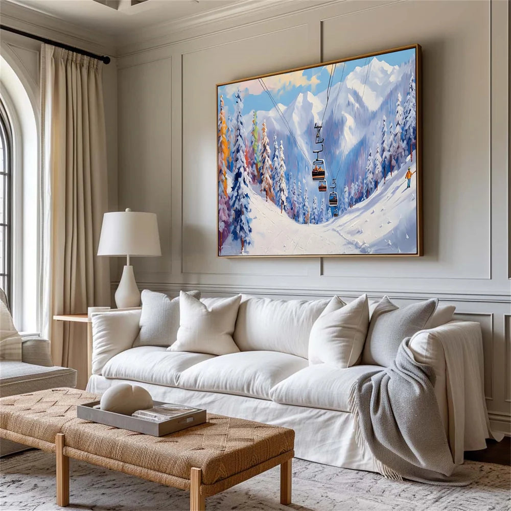 Skiing Sport Art Canvas #PT039