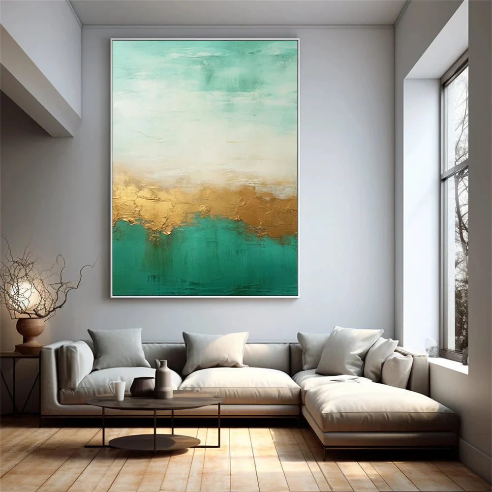 Green Abstract Wall Art #AT033