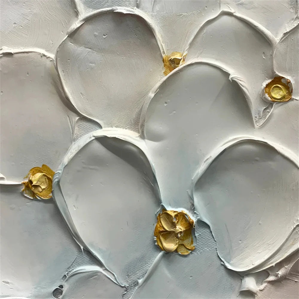 Flower & Tree Textured Abstract Wall Art #SF001